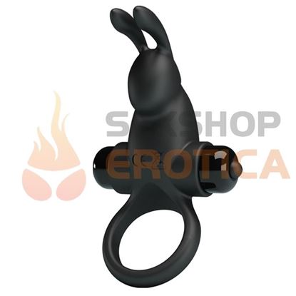 Anillo con forma de conejo y potente motor vibrador